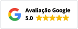 Avaliação Google 5.0 com ícone do Google